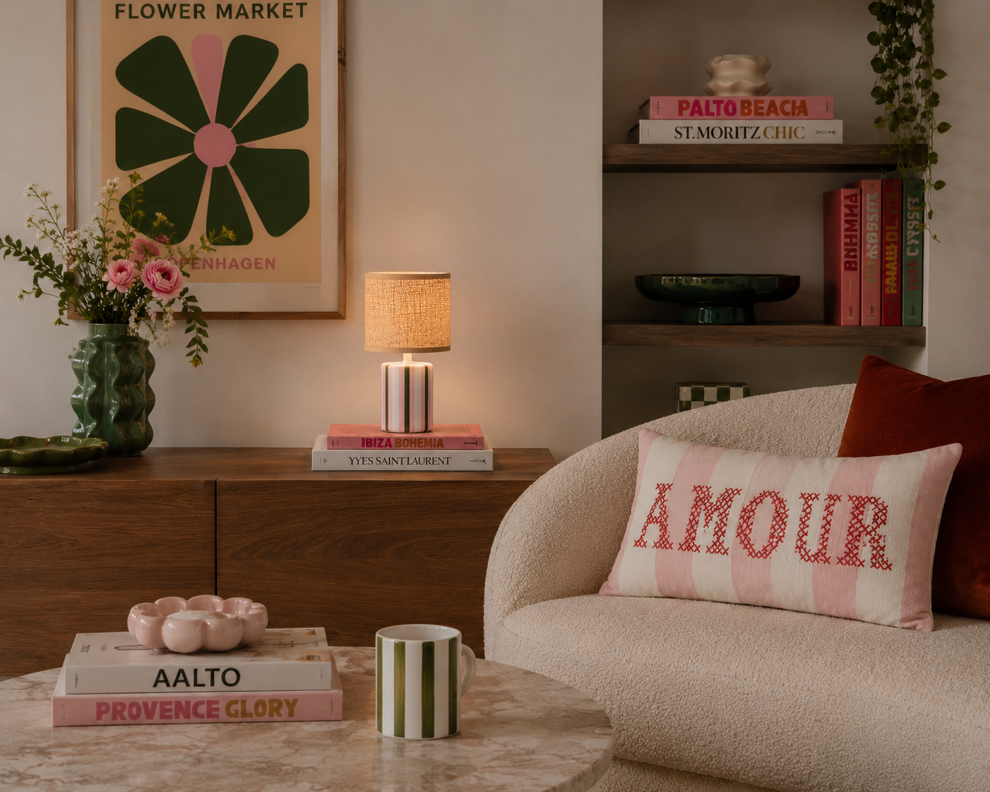 Lampe TRATTORIA - rose
