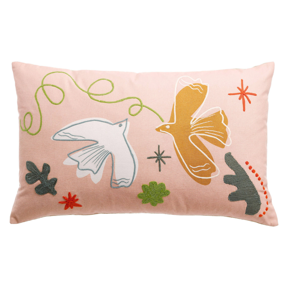 Coussin brodé Anka Ciel 30 x 50