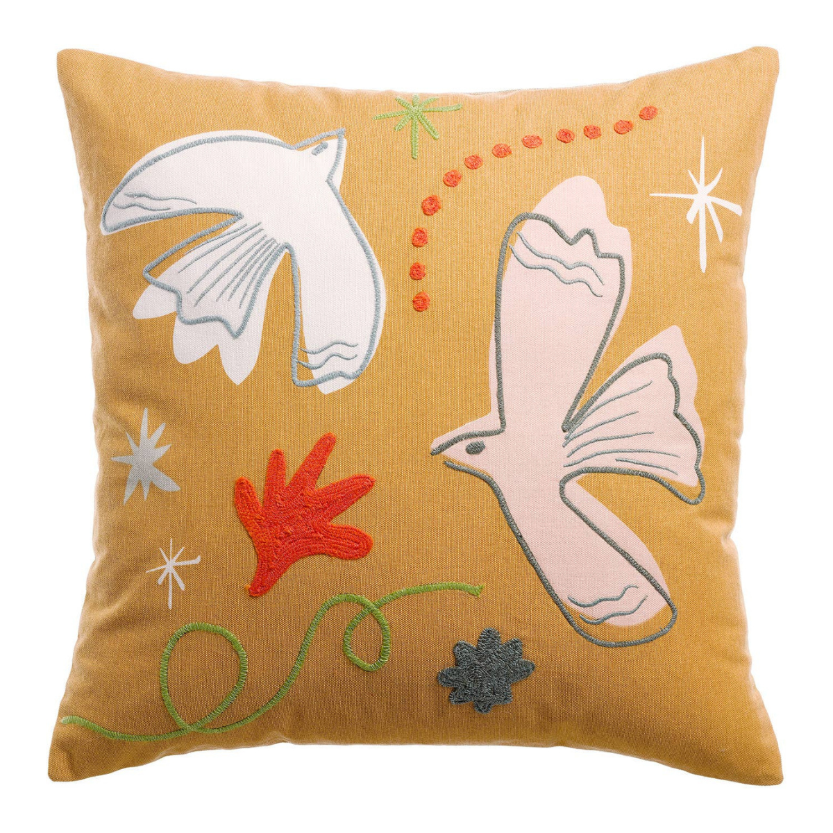 Coussin brodé Anka Ciel 30 x 50
