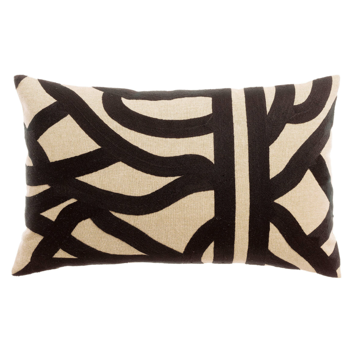 Coussin brodé EZIA - Ombre