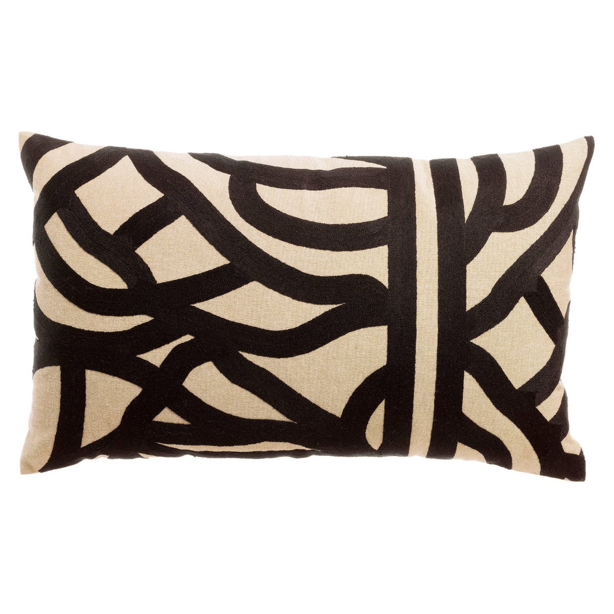 Coussin brodé EZIA - Ombre