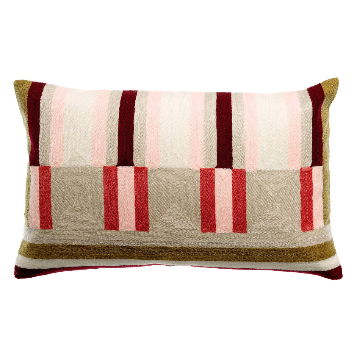 Coussin brodé JASON - Mousse