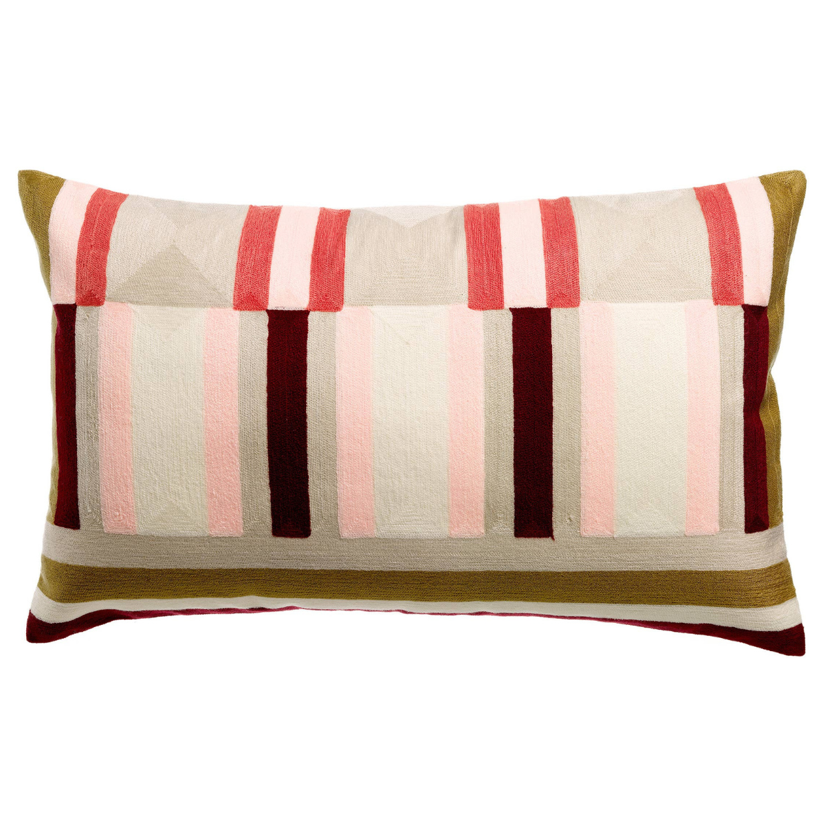 Coussin brodé JASON - Mousse