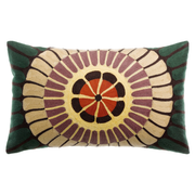 Coussin brodé ZENO forêt