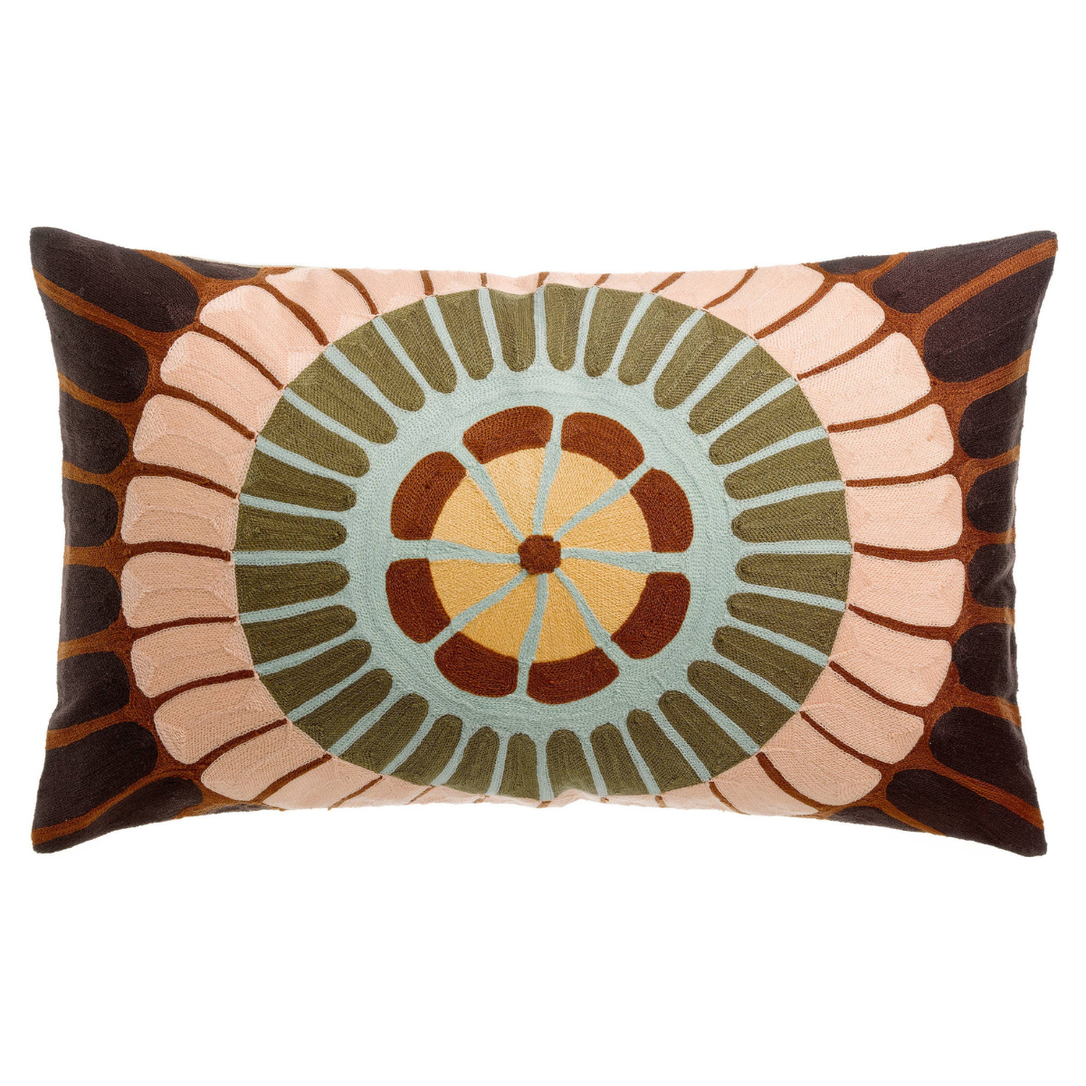Coussin brodé ZENO forêt