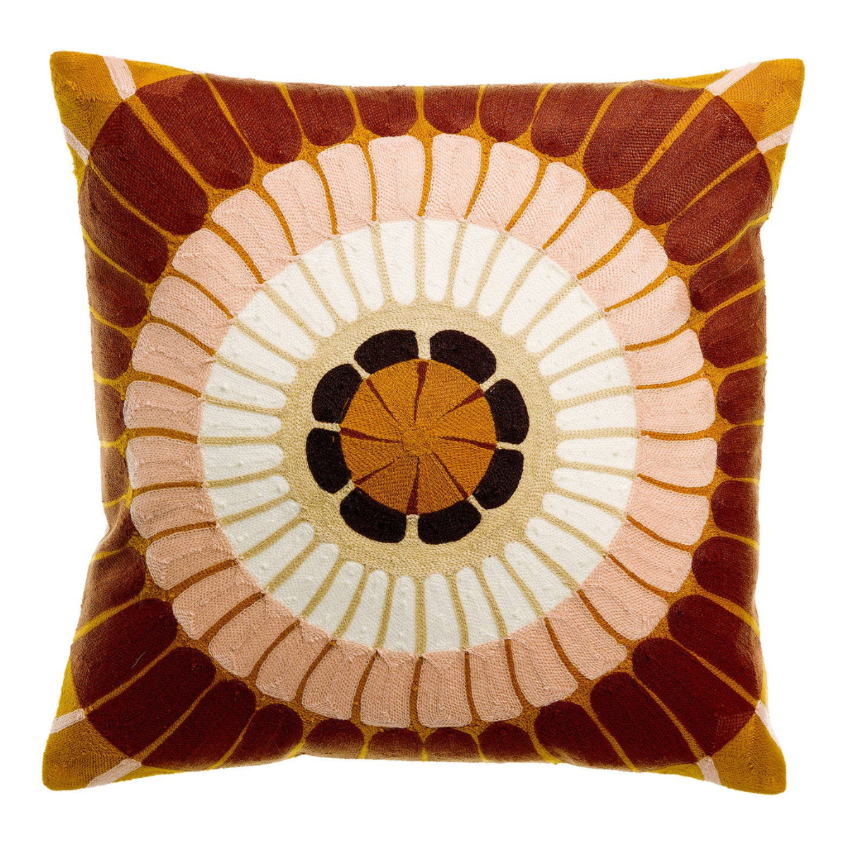 Coussin brodé ZENO forêt