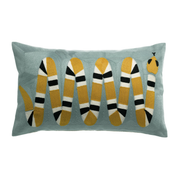 Coussin brodé YOKA ciel - 30x50 cm