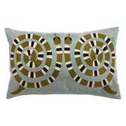 Coussin brodé YOKA ciel - 40x65 cm