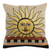 Coussin brodé Adria Soleil - 45 x 45 cm