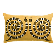 Coussin brodé YOKA mangue - 40x65 cm