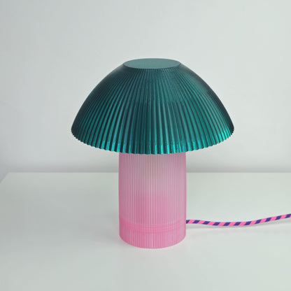 Lampe SHROOM - rose & vert