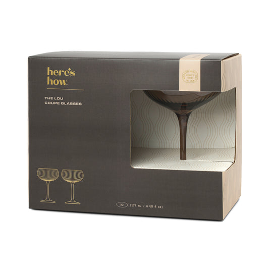Coupes LOU (x2) - verre fumé