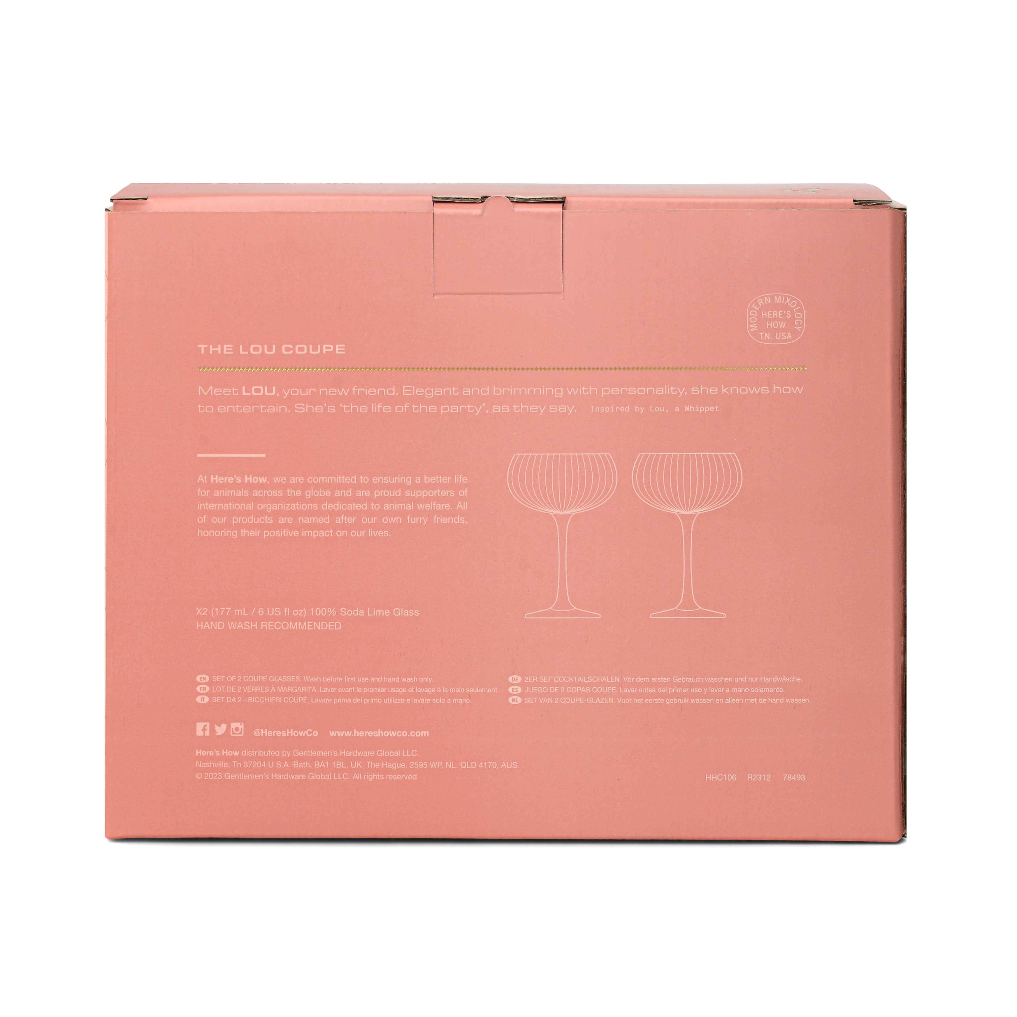 Coupes LOU (x2) - rose