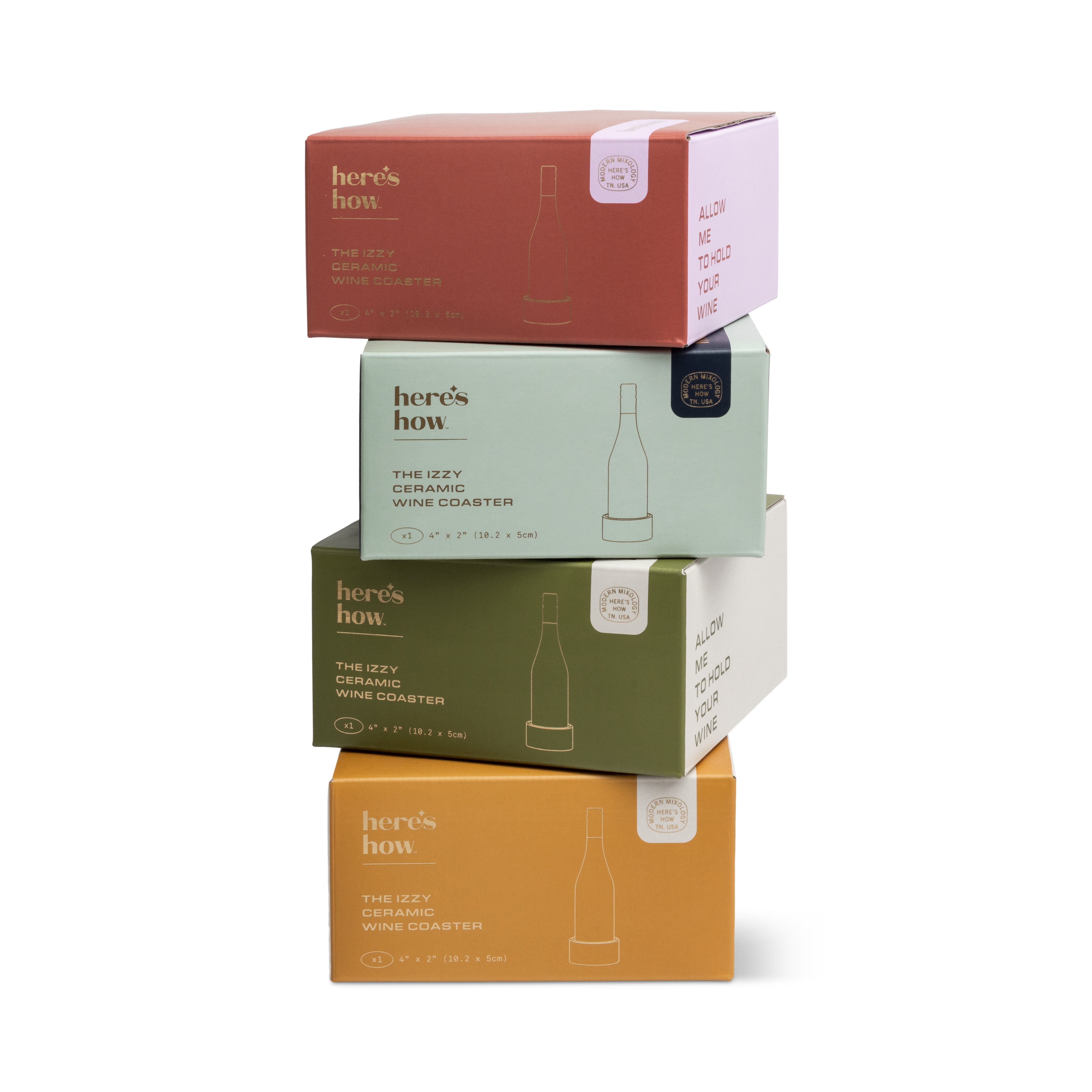 IZZY - dessous de bouteille - vert