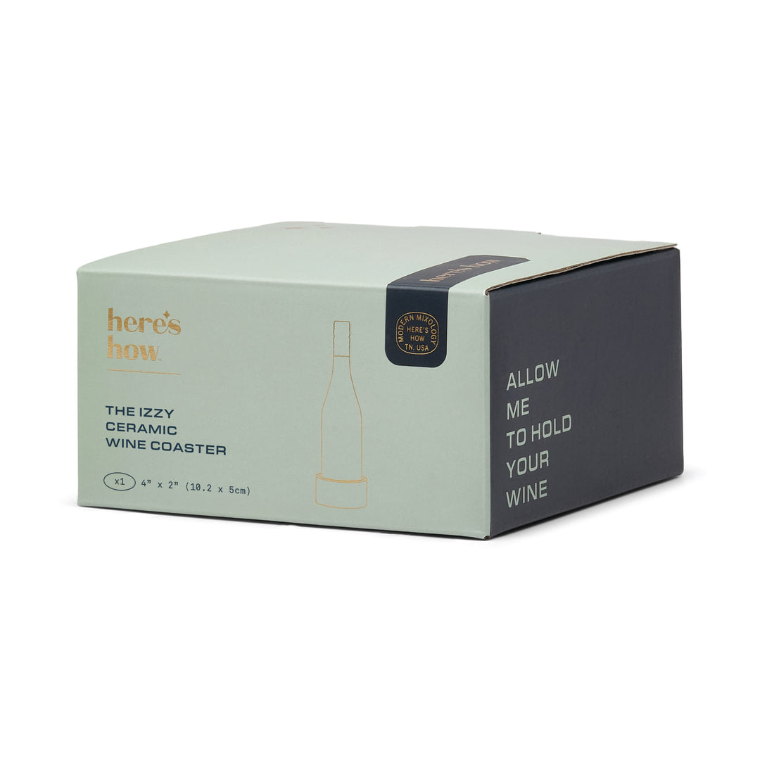 IZZY - dessous de bouteille - vert & bleu