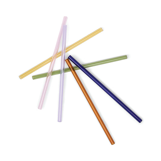 Pailles DANNY – Set de 6 pailles colorées