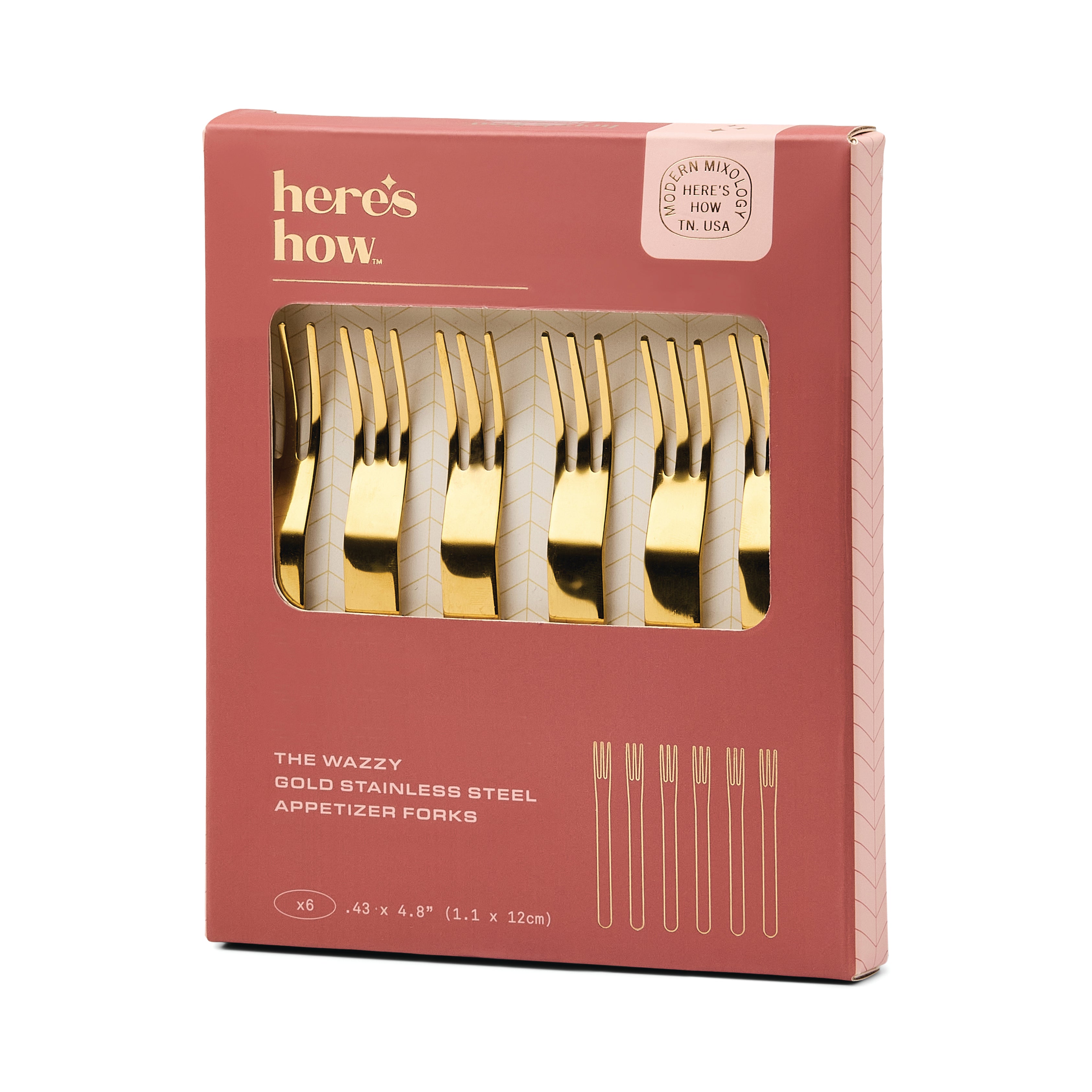 Set de 6 fourchettes à apéritif – Wazzy