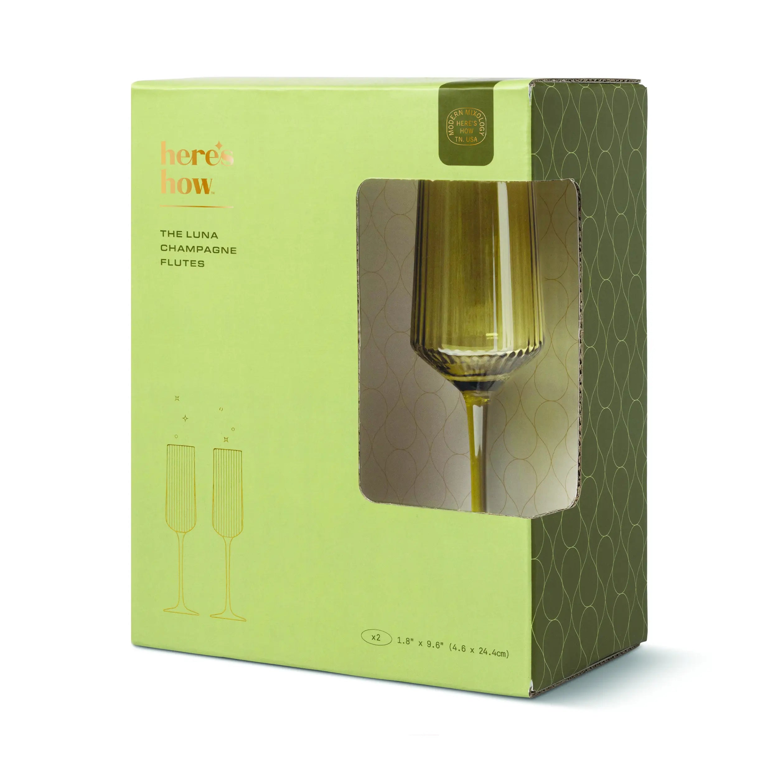 Flûtes LUNA - olive
