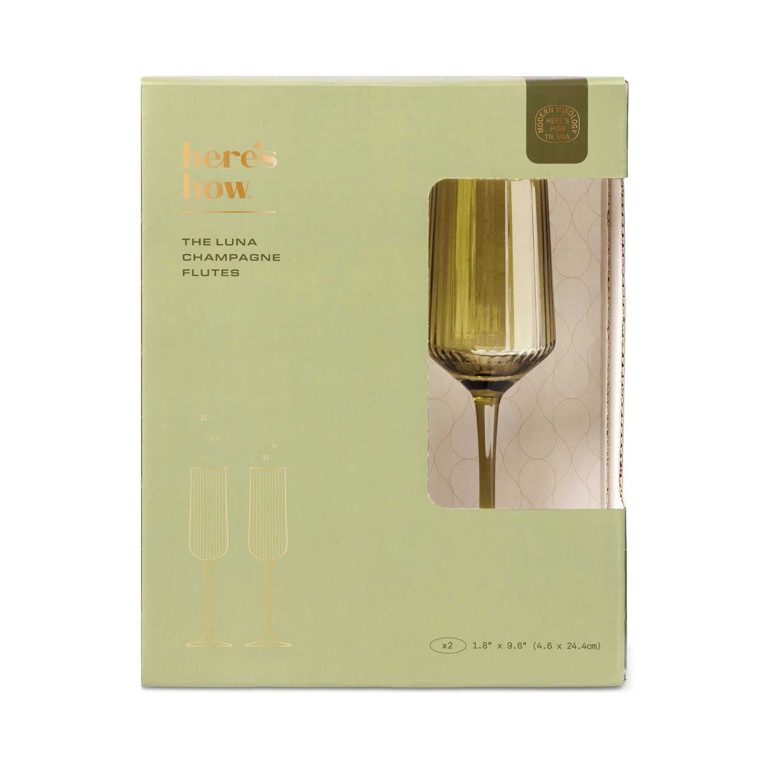 Flûtes LUNA - olive
