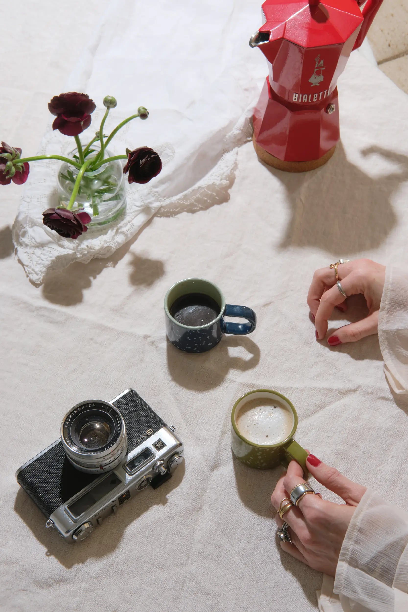 Tasses à expresso Simon – Lot de 2 – Burgundy & Navy