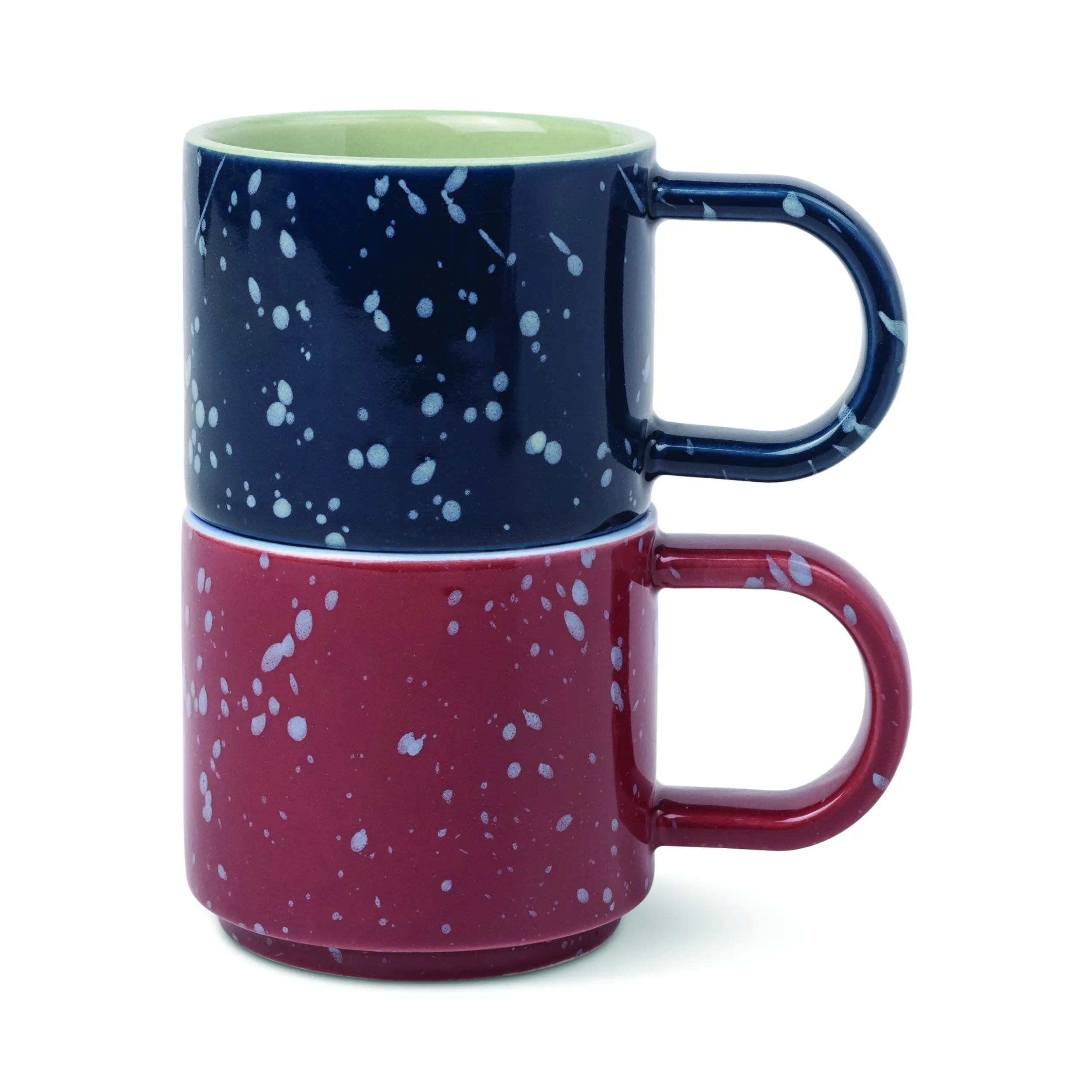 Tasses à expresso Simon – Lot de 2 – Burgundy & Navy