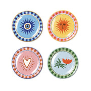 Set de 4 assiettes apéritif Symboles A Dopo!