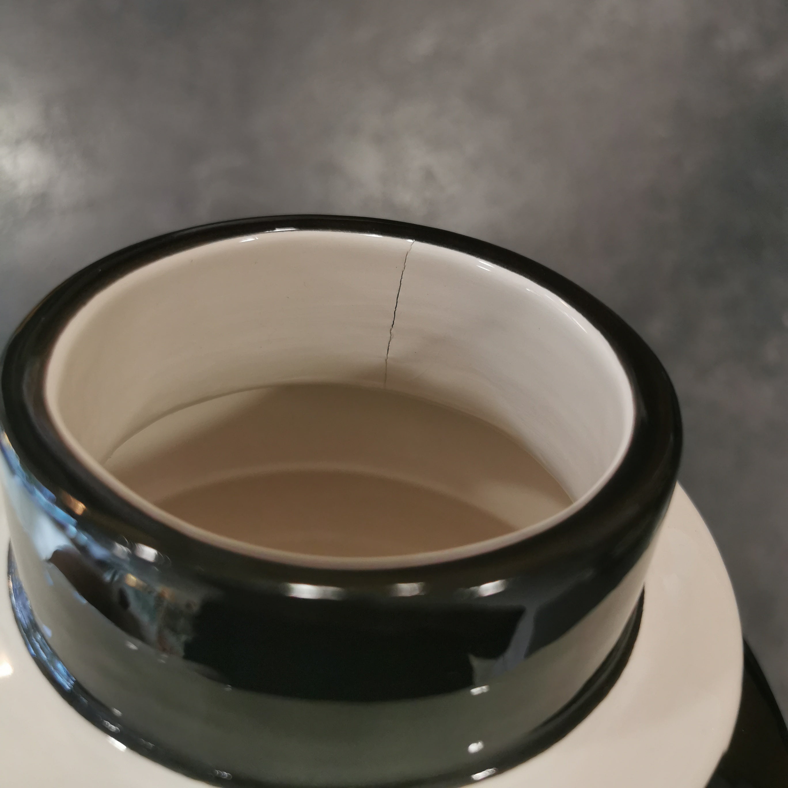 SECONDE CHANCE  / Vase à rayures - noir & blanc