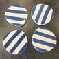 Set de 4 dessous de verre rayés