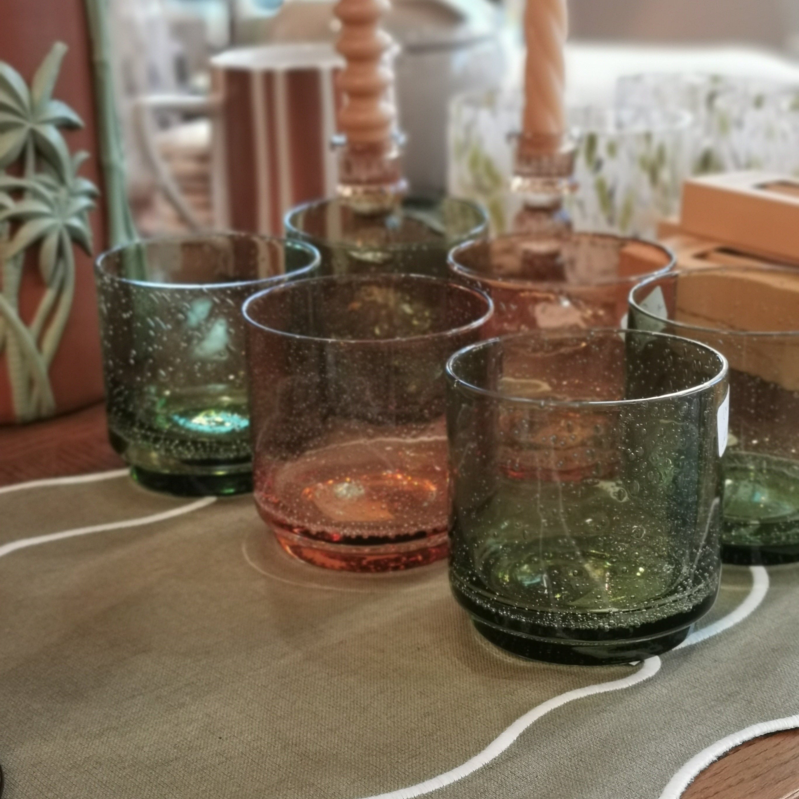 Verres empilables BULLE - Lot de 2