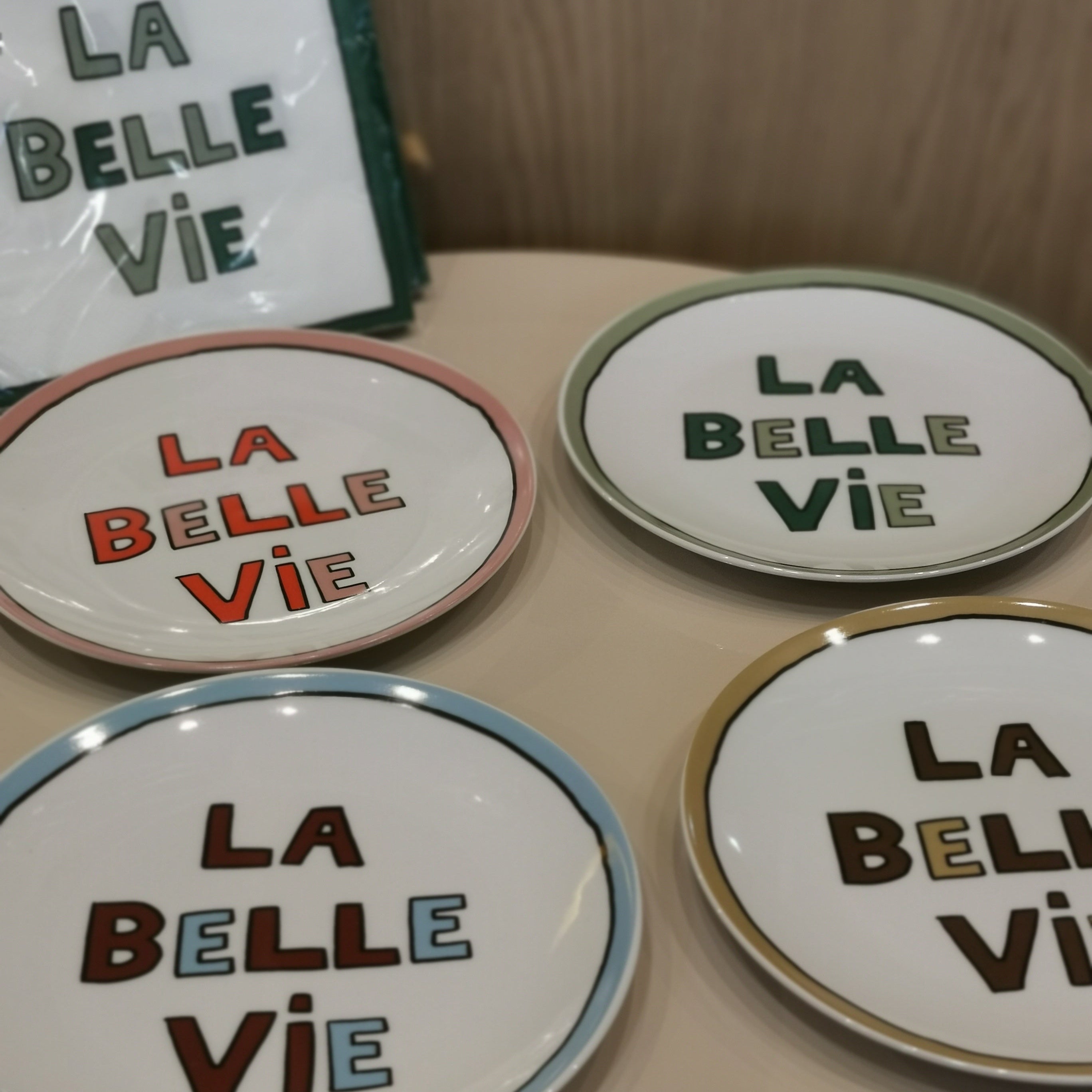 Assiettes à dessert LA BELLE VIE