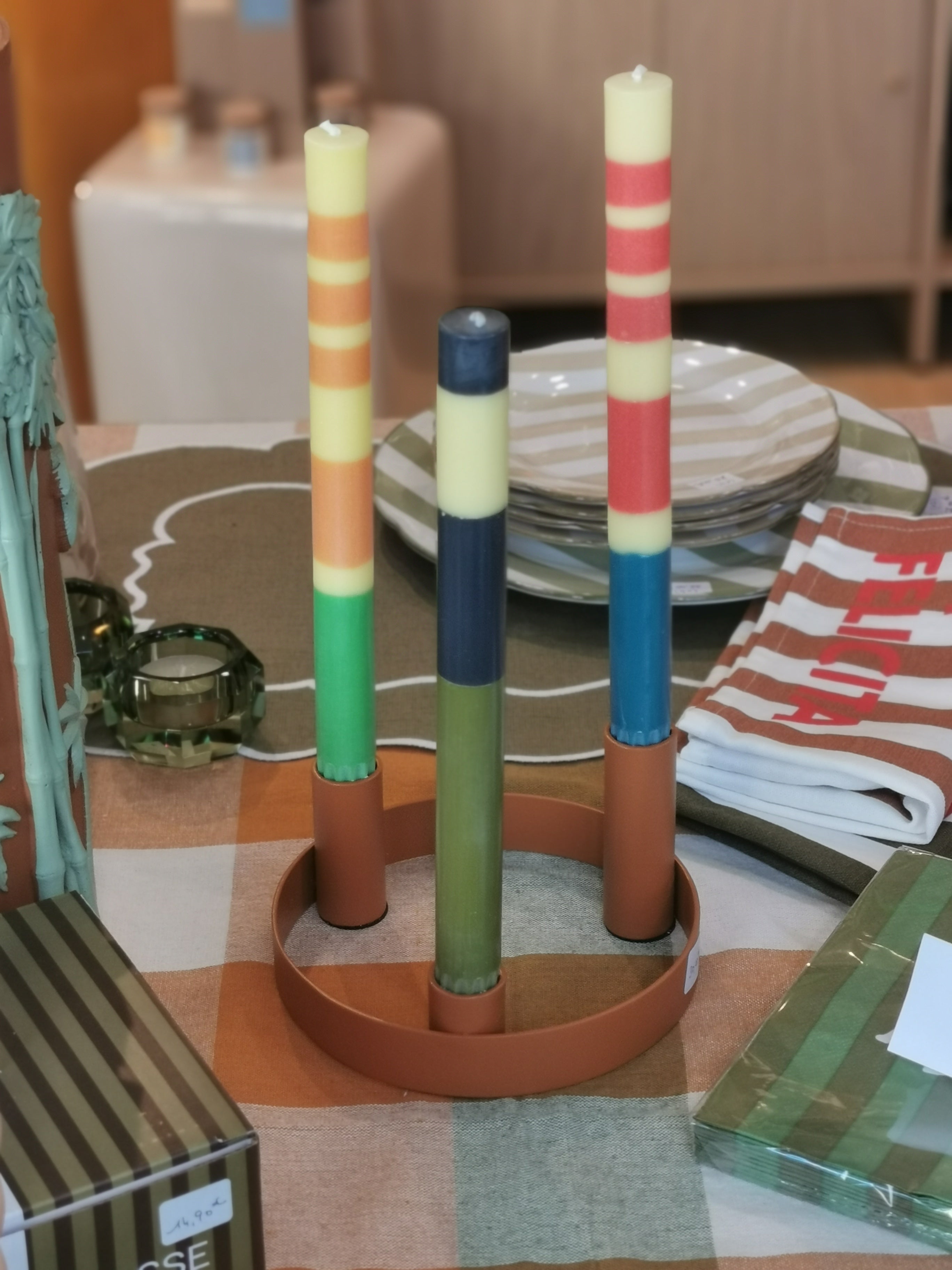 Bougeoir métal SAFFRAN 3 bougies