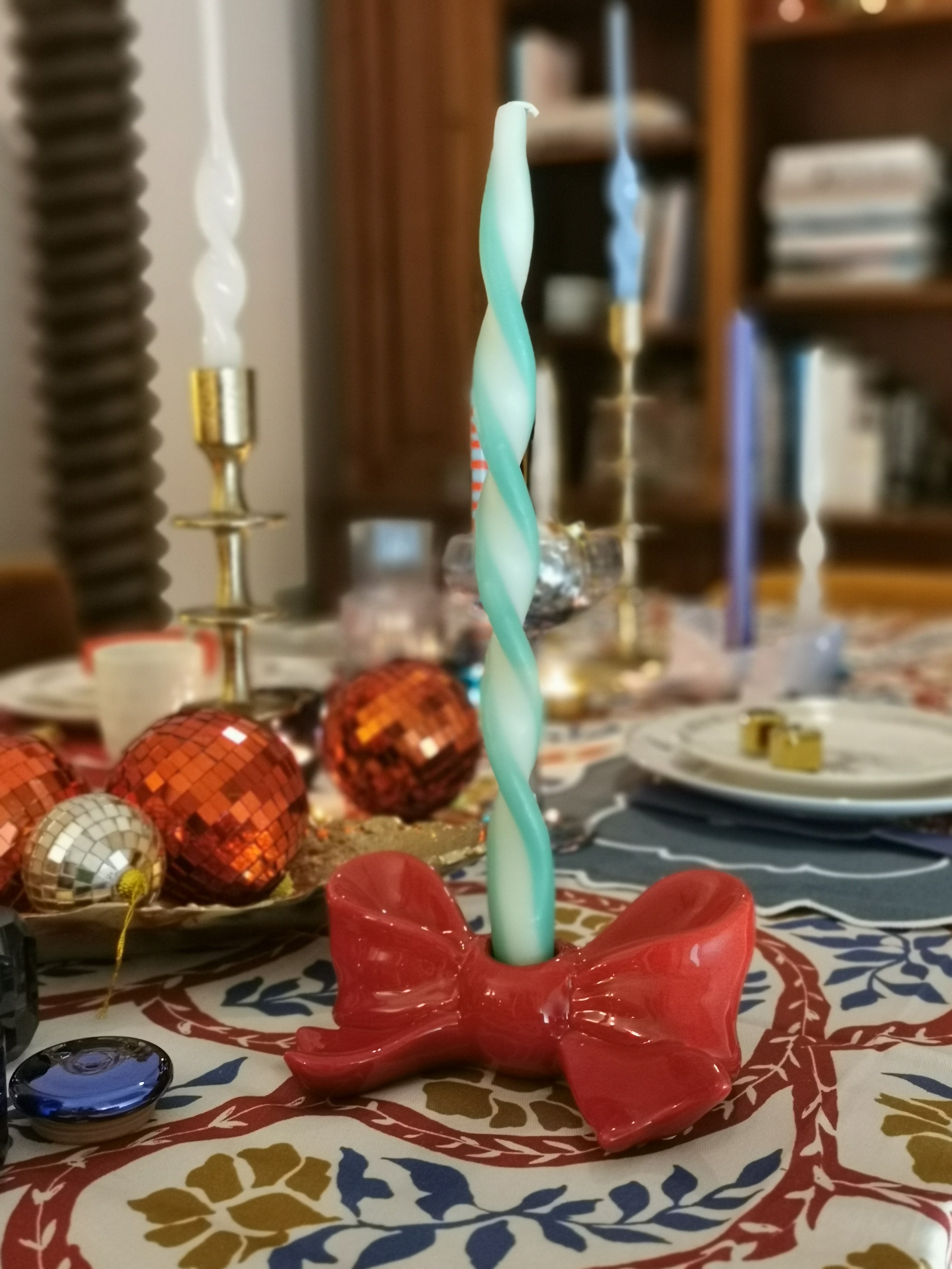 Coffret de 4 bougies torsadées