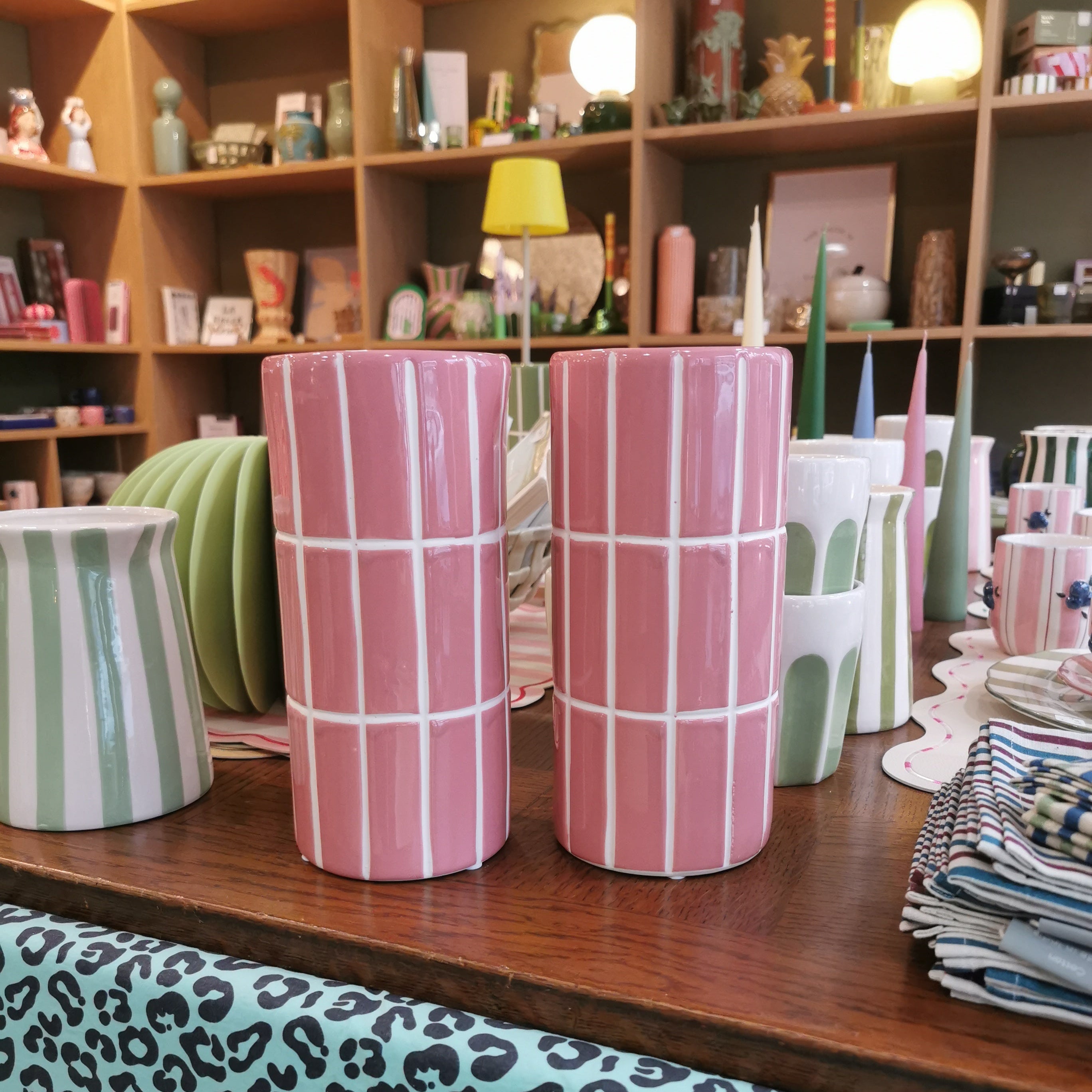 Vase Carrelage - rose