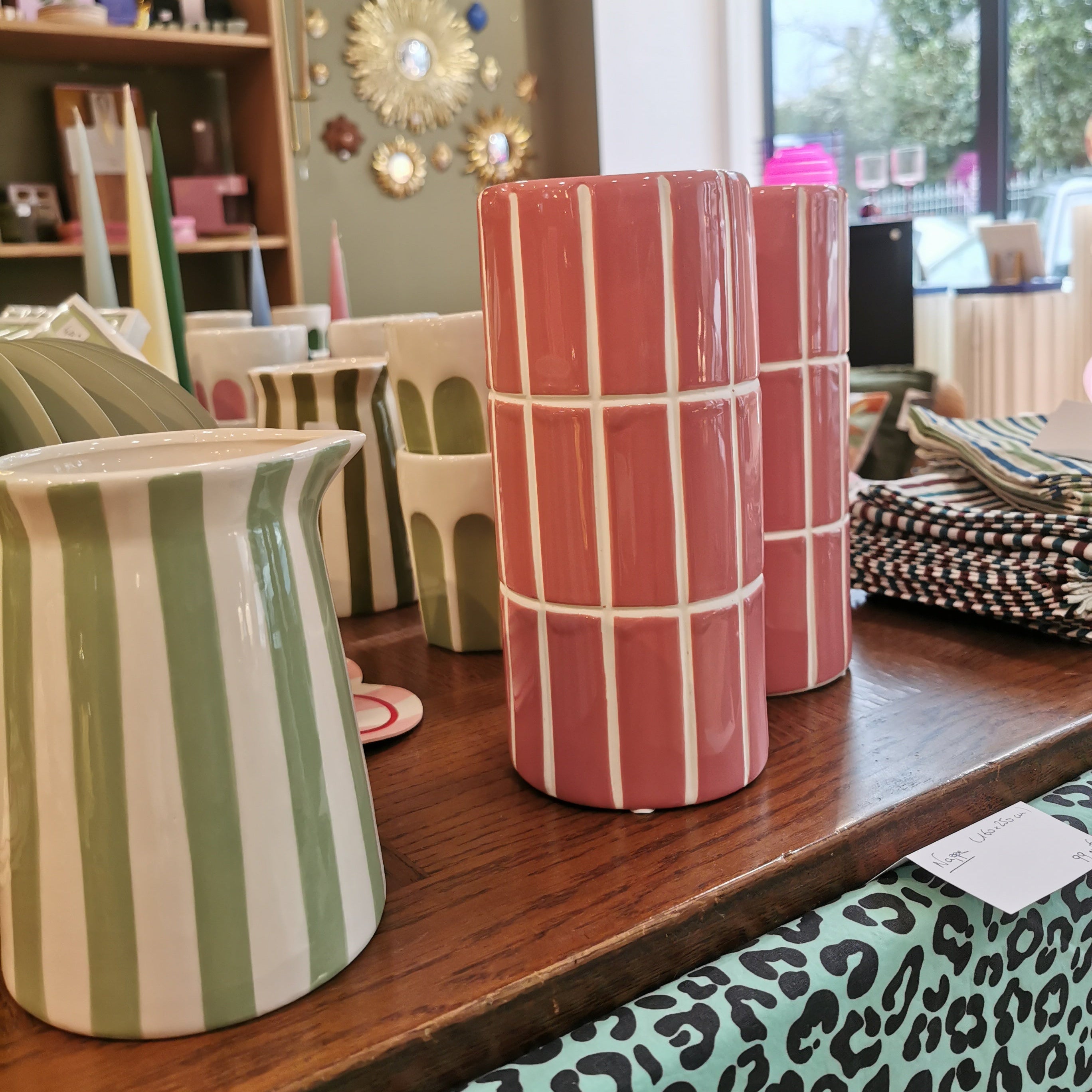 Vase Carrelage - rose