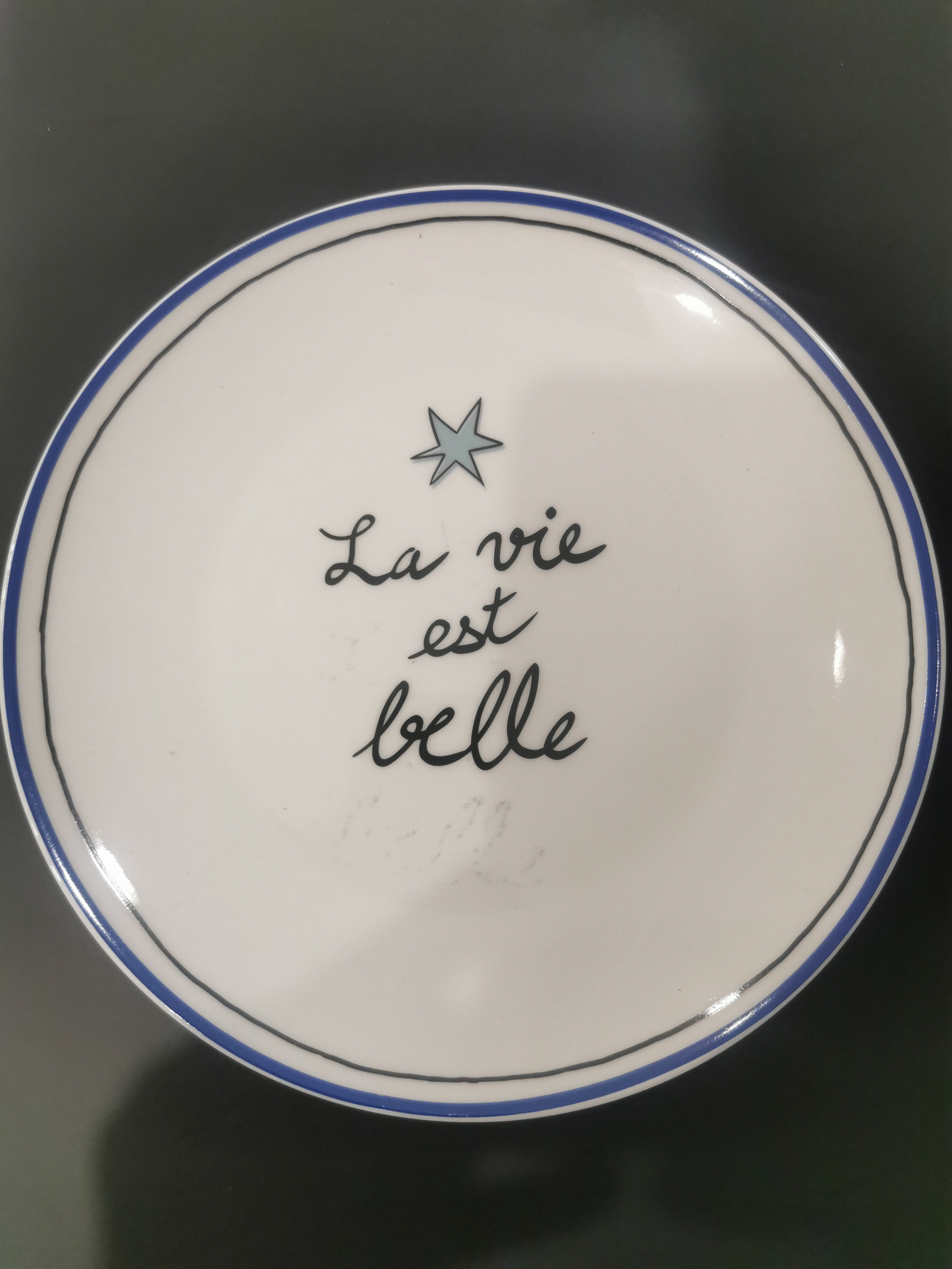 SECONDE CHANCE // Assiettes à dessert AMOUR EN LIBERTE (x4)