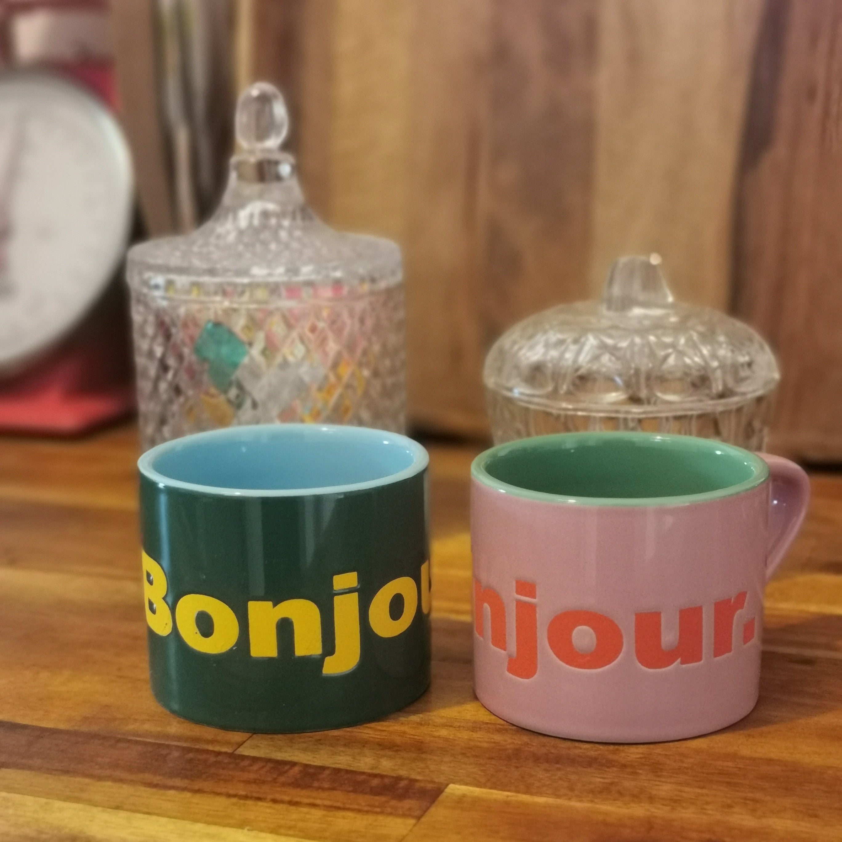 Mug BONJOUR - rose