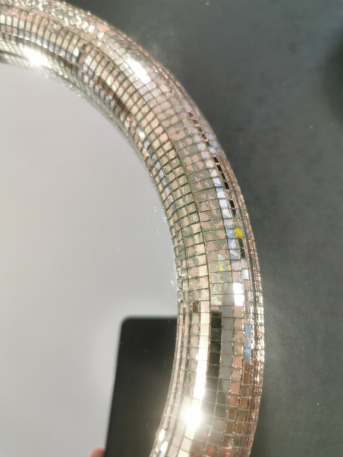 Miroir DISCO rond rose - SECONDE CHANCE