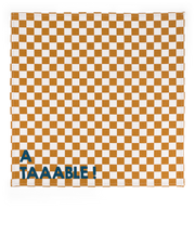 Serviette JOSEPHINE - damier caramel