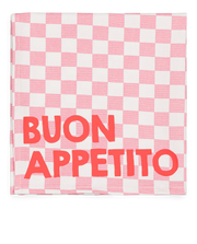 Serviette JOSEPHINE - damier rose