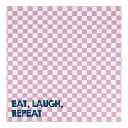 Serviette JOSEPHINE - damier lila