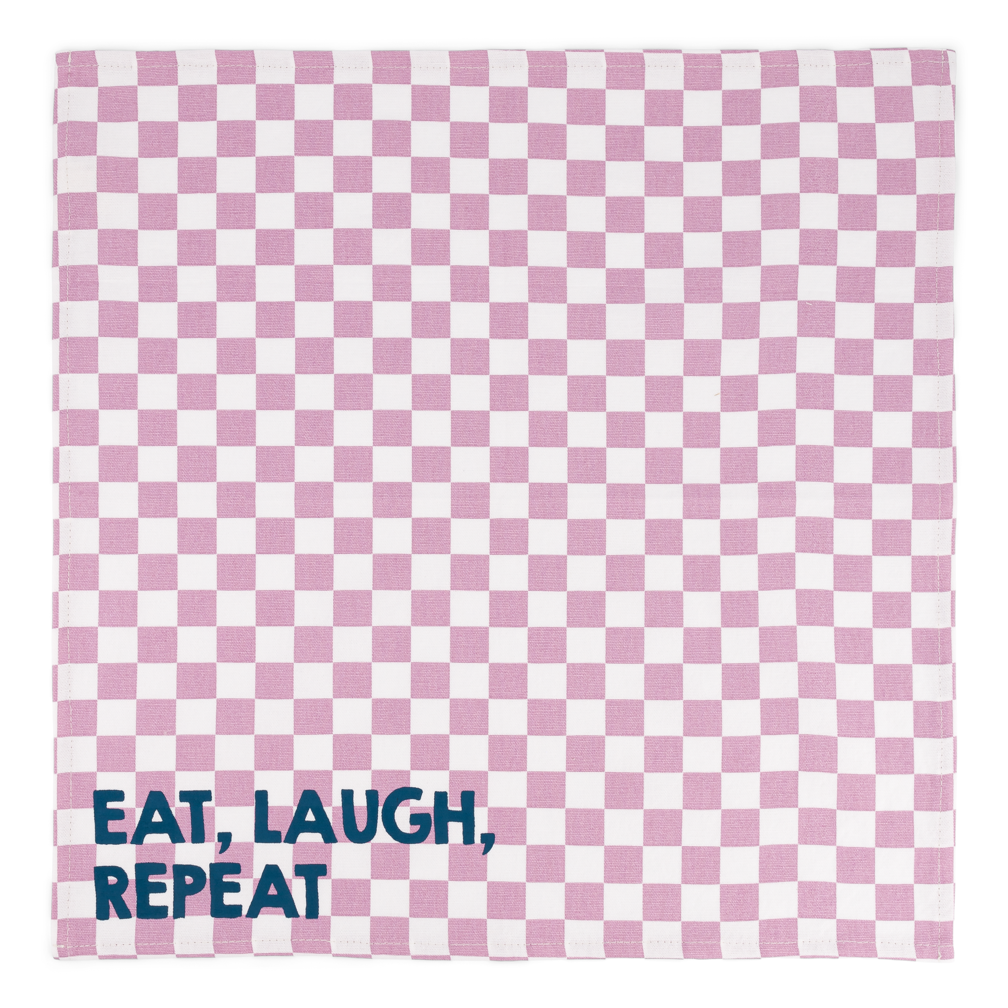 Serviette JOSEPHINE - damier lila