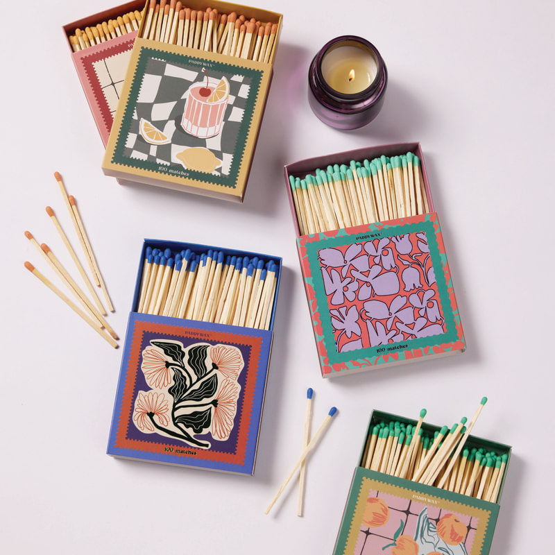 Coffrets de grandes allumettes décoratives JUMBO – Paddywax