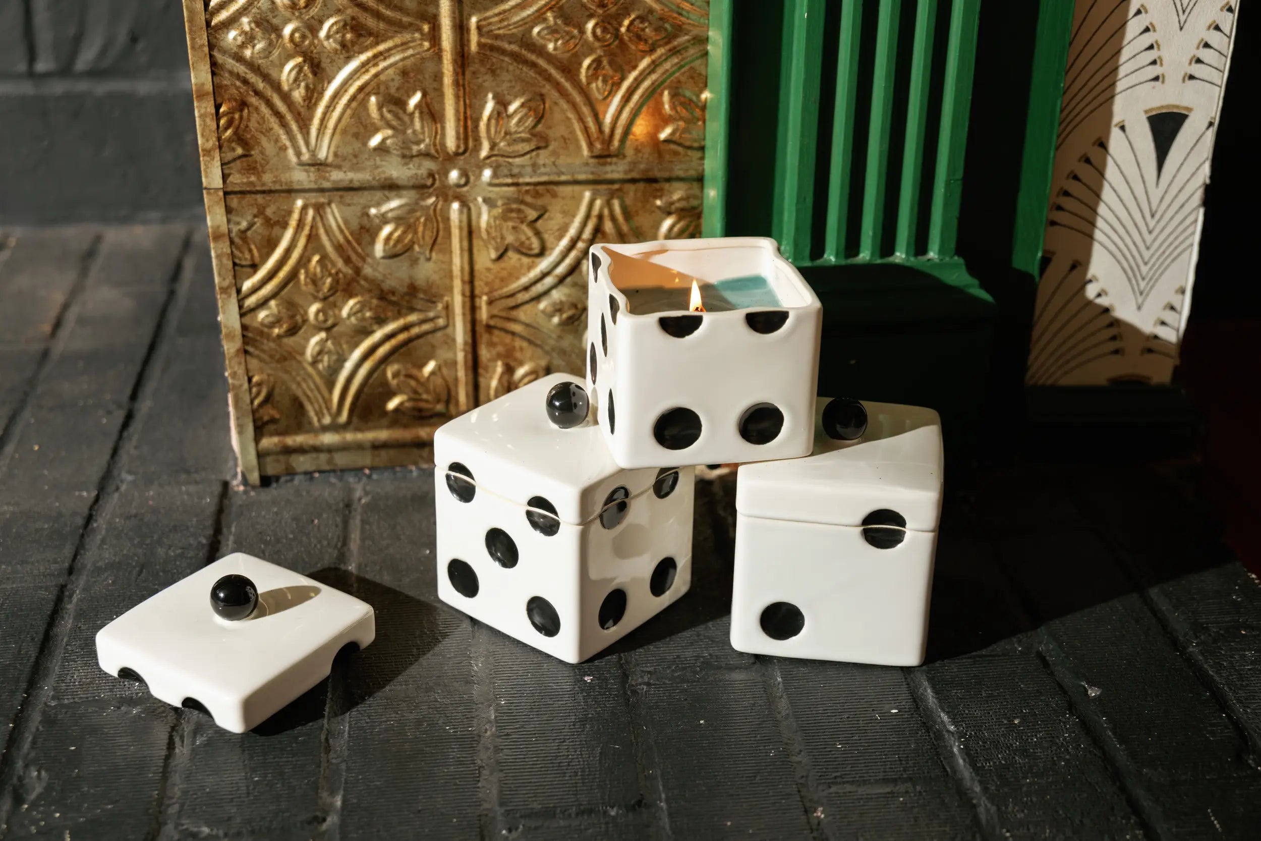 Bougie parfumée LUCKY DICE - Misted Lime