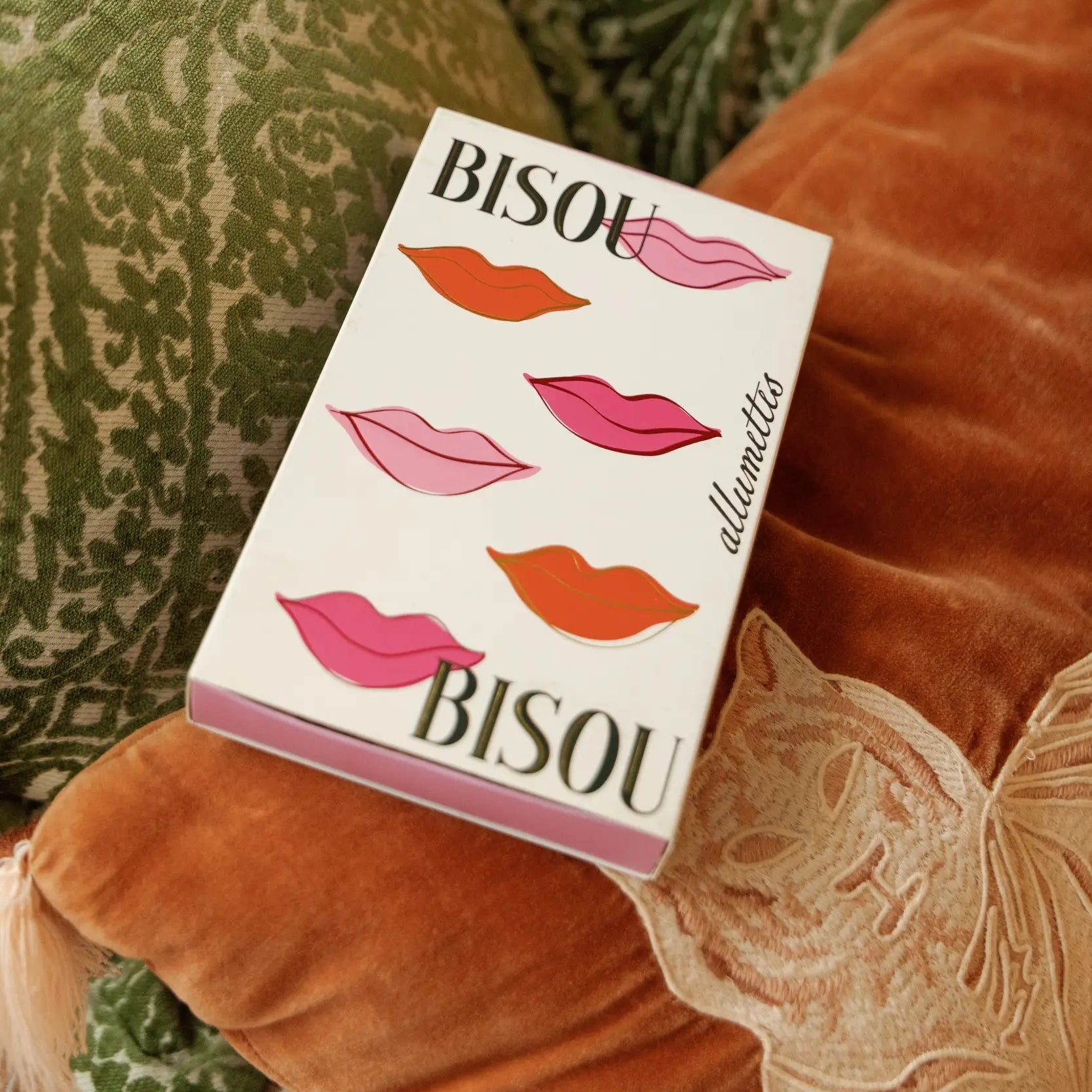 Grande boîte d'allumettes – Bisou Bisou (120 allumettes)