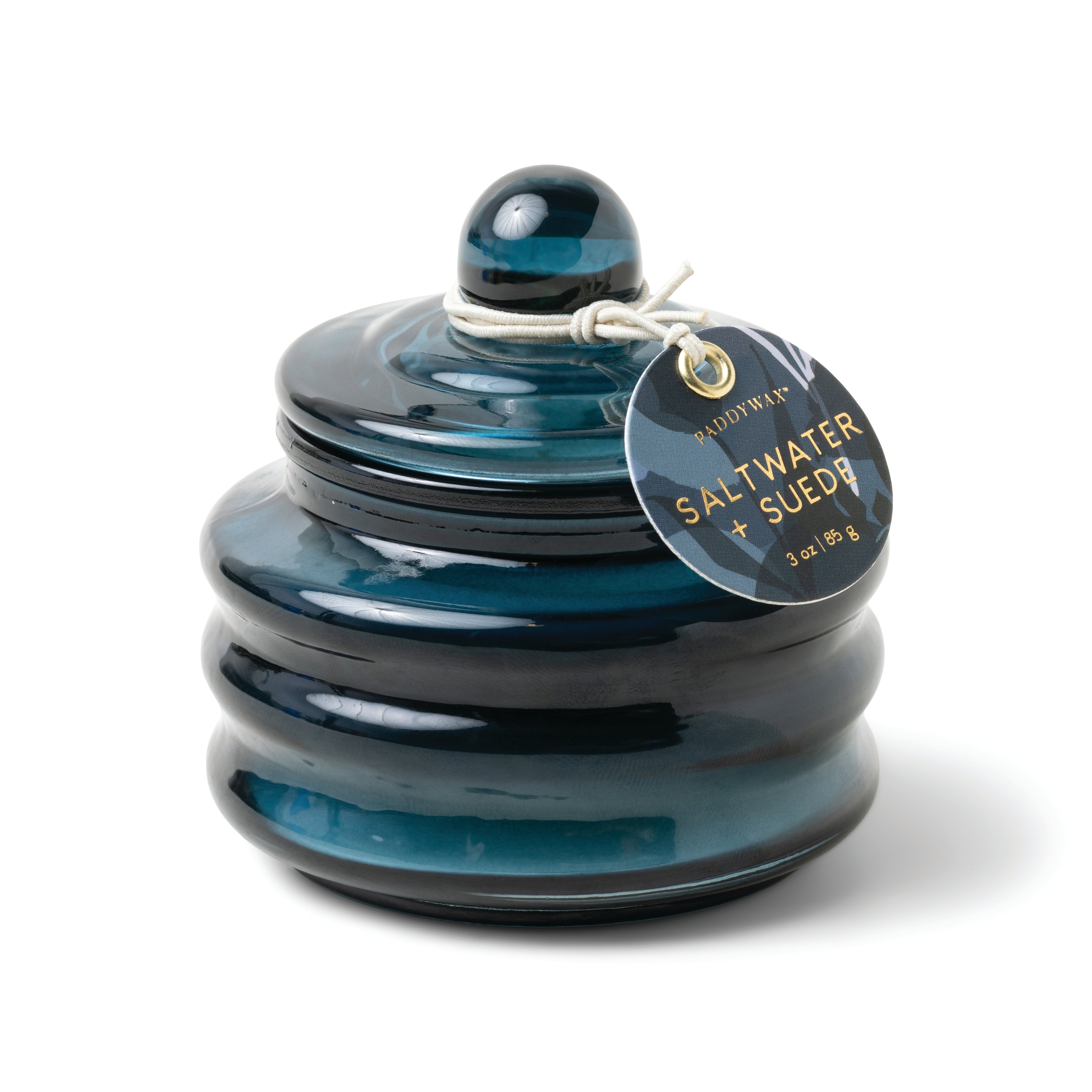 BEAM, bougie parfumée de PADDYWAX, saltwater and suede