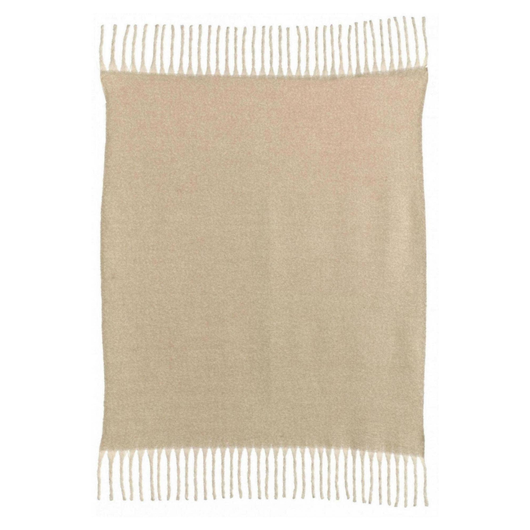 Plaid ISABEL uni - naturel