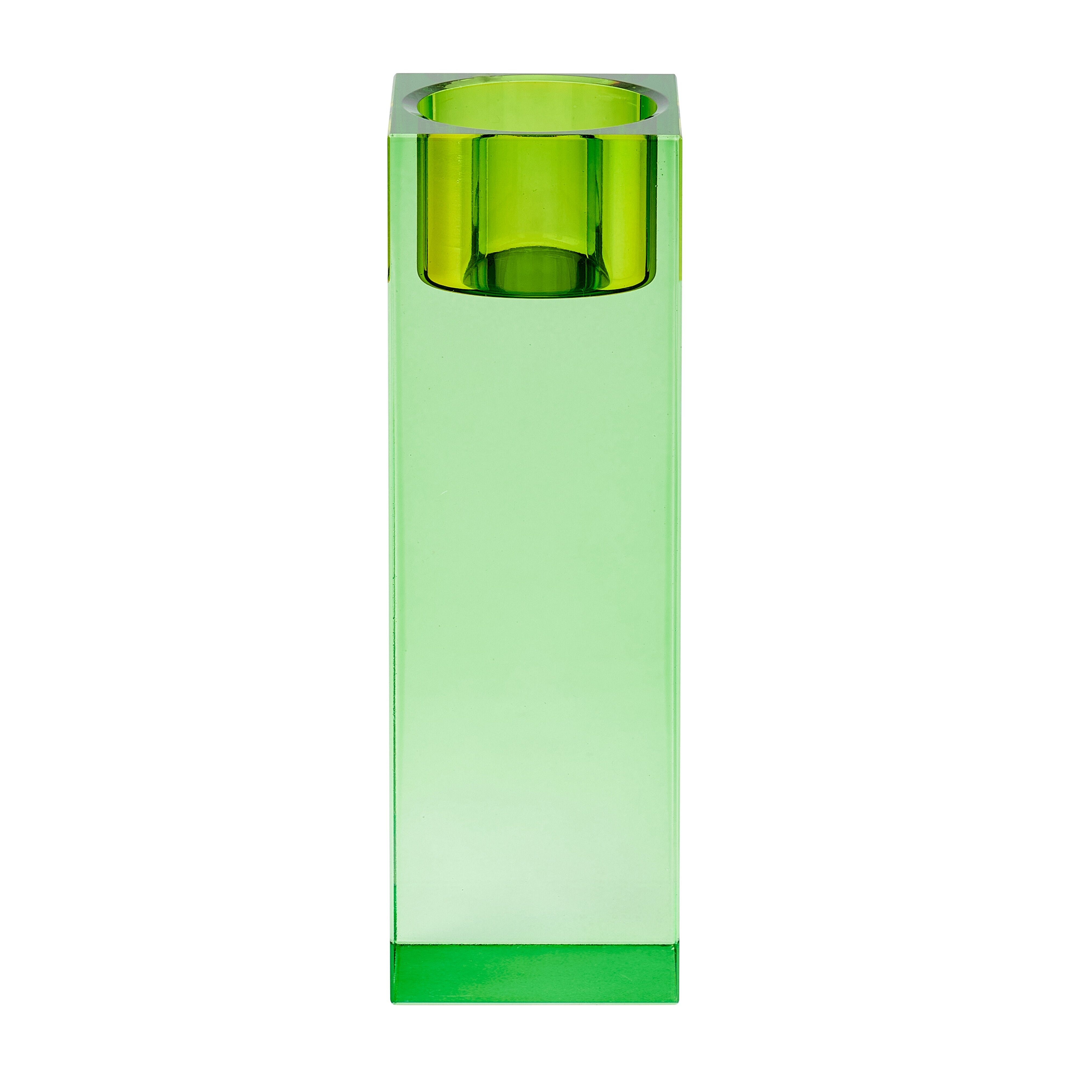 Bougeoir SARI en cristal - vert