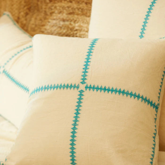 Housse de coussin VARADERO - turquoise