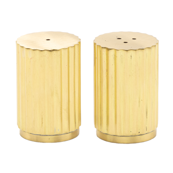 Duo salière & poivrière en laiton