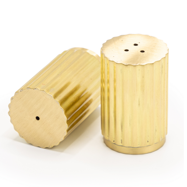 Duo salière & poivrière en laiton